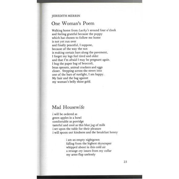 Contemporary Women Poets Anthology Mc Dowell California 1977 Merlin Press - Picture 4 of 4